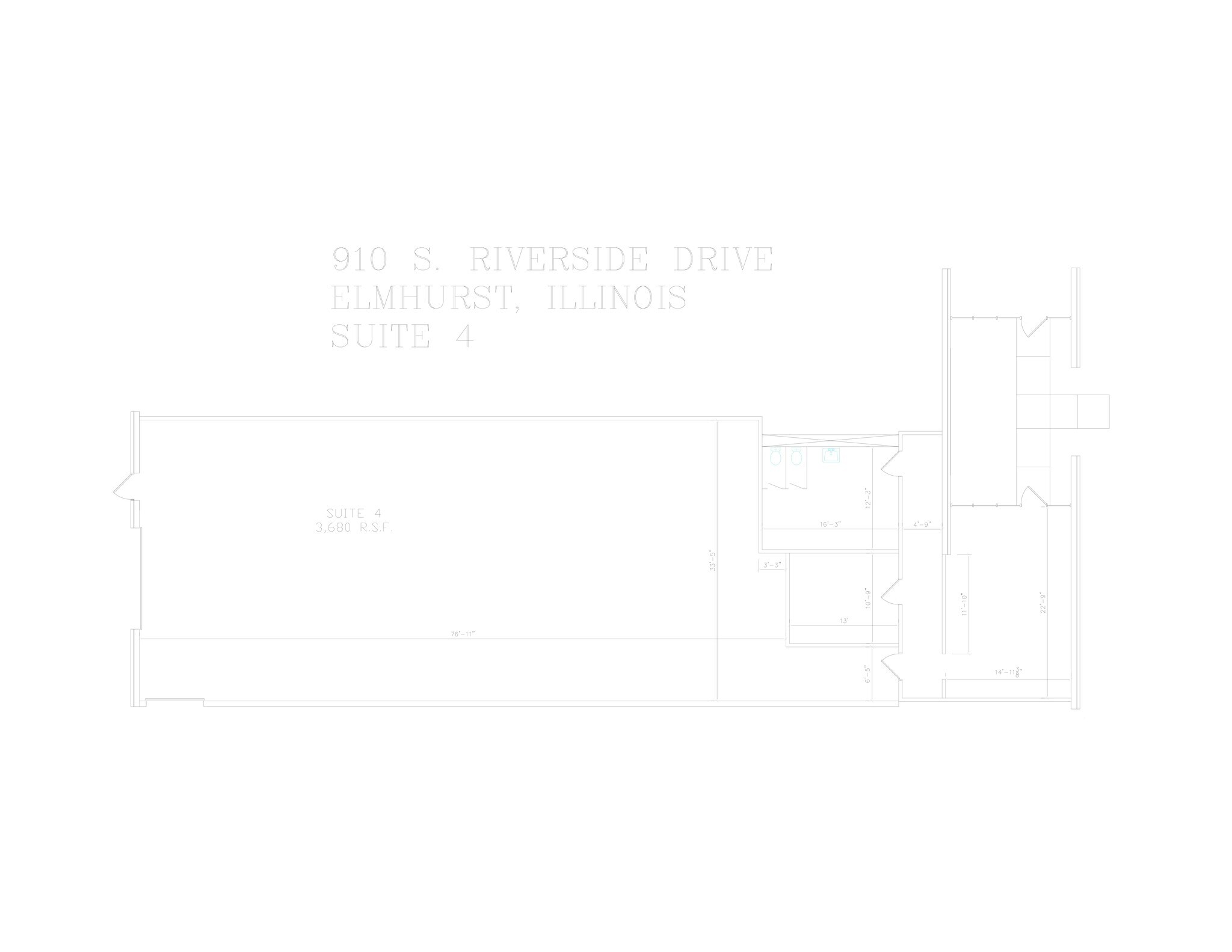 910 Riverside Dr, Elmhurst, IL for lease Site Plan- Image 1 of 1