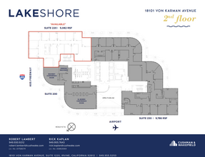 18101 Von Karman Ave, Irvine, CA for lease Floor Plan- Image 1 of 3