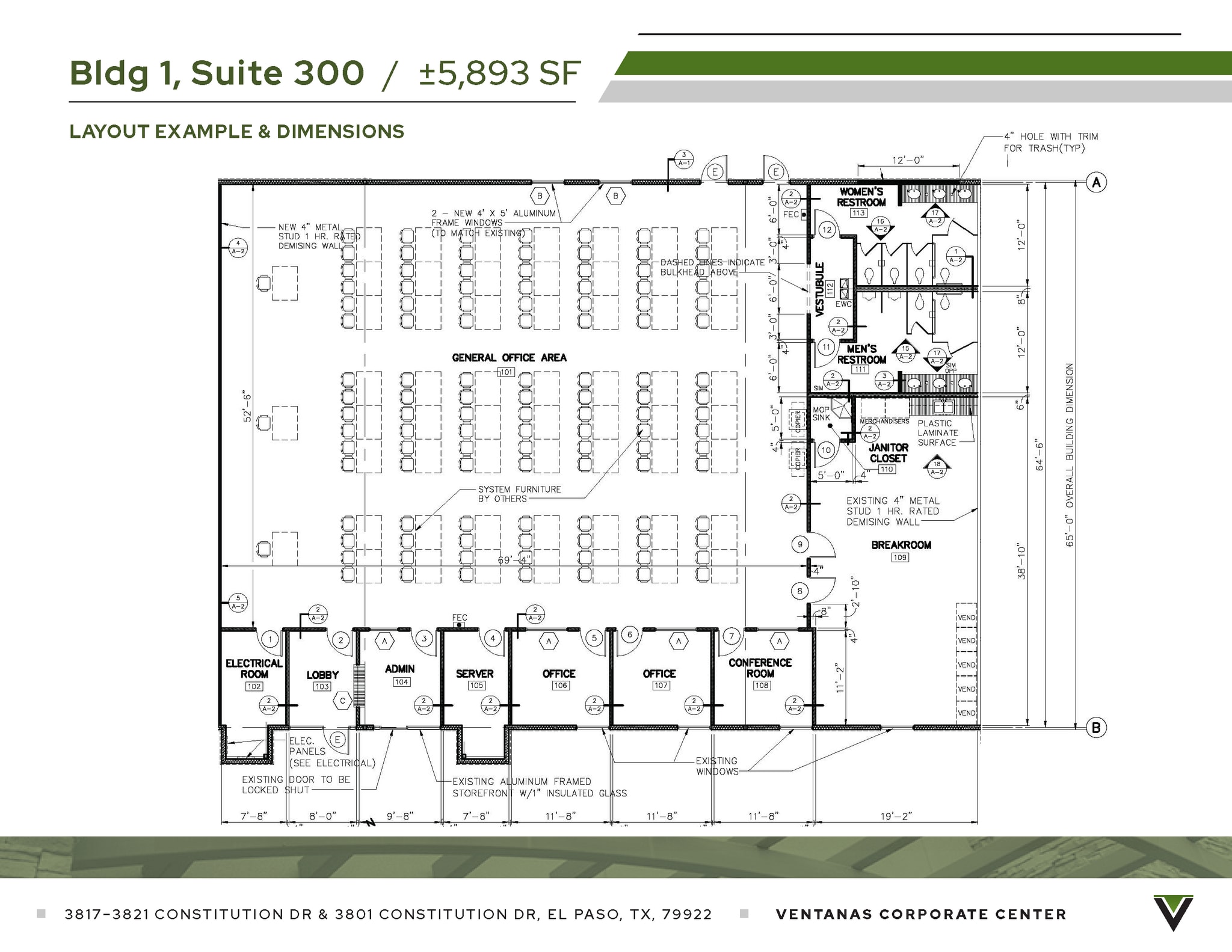 3821 Constitution Dr, El Paso, TX for lease Floor Plan- Image 1 of 2