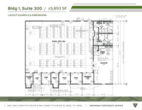 3821 Constitution Dr, El Paso, TX for lease Floor Plan- Image 1 of 2