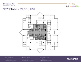 6 Concourse Pky NE, Atlanta, GA for lease Floor Plan- Image 1 of 1