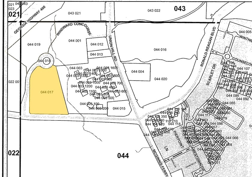 1720 Windward Concourse, Alpharetta, GA for lease - Plat Map - Image 2 of 15