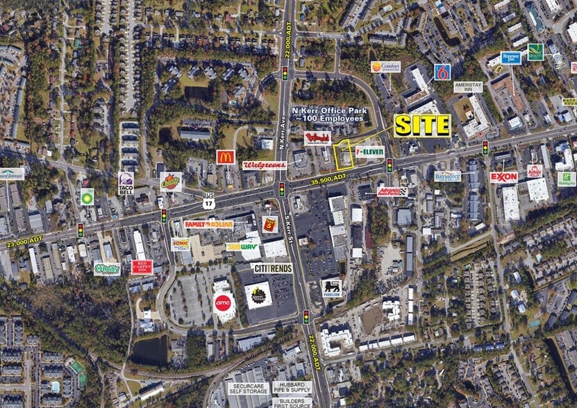 4505-4621 Market St, Wilmington, NC for lease - Aerial - Image 2 of 3