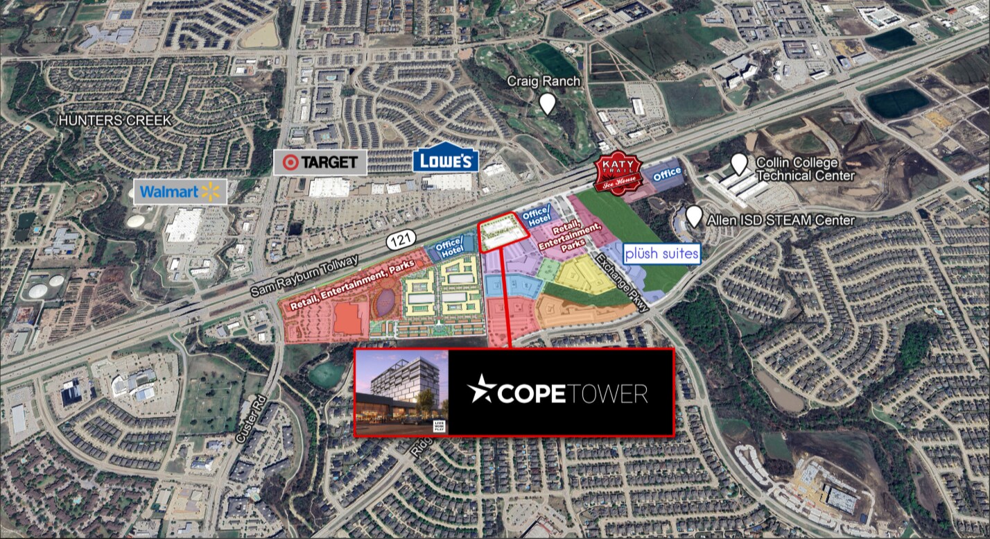 Sam Rayburn Tollway (SH-121) & Exchange Parkway, Allen, TX for sale Site Plan- Image 1 of 9