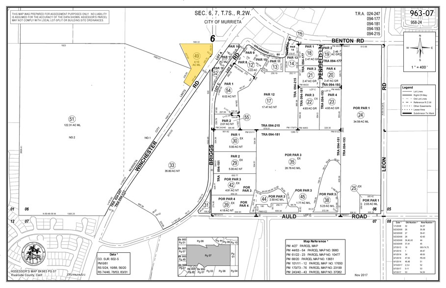 36505 Winchester Rd, Murrieta, CA for sale - Plat Map - Image 2 of 2