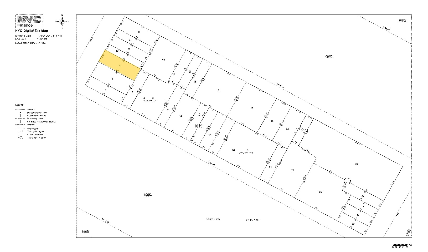 818 Tenth Ave, New York, NY for sale Plat Map- Image 1 of 1