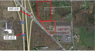 500 Scranton-Pocono, Covington Township, PA - aerial  map view