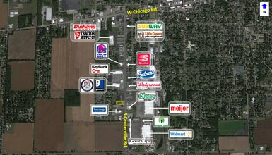 1139 S Centerville Rd, Sturgis, MI - AERIAL  map view