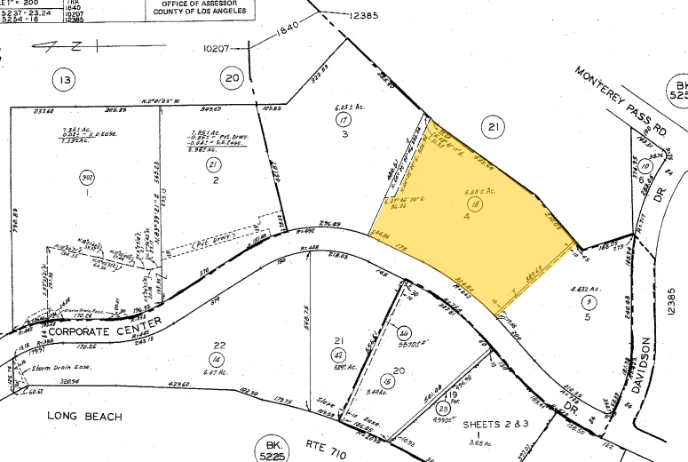 1000 Corporate Center Dr, Monterey Park, CA for sale Plat Map- Image 1 of 1