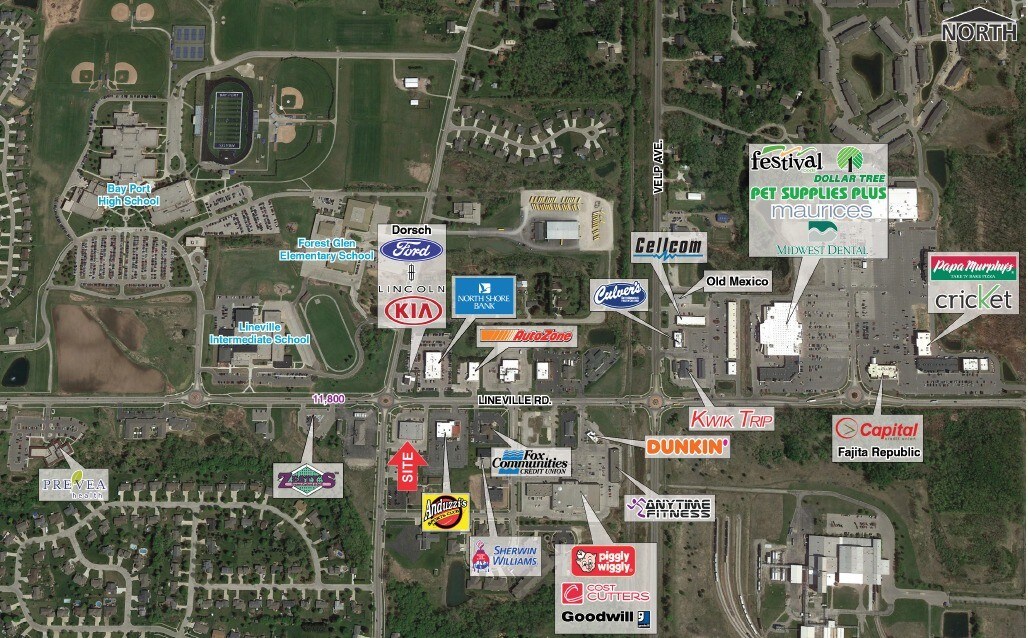 2585 Lineville Rd, Howard, WI for sale Aerial- Image 1 of 1