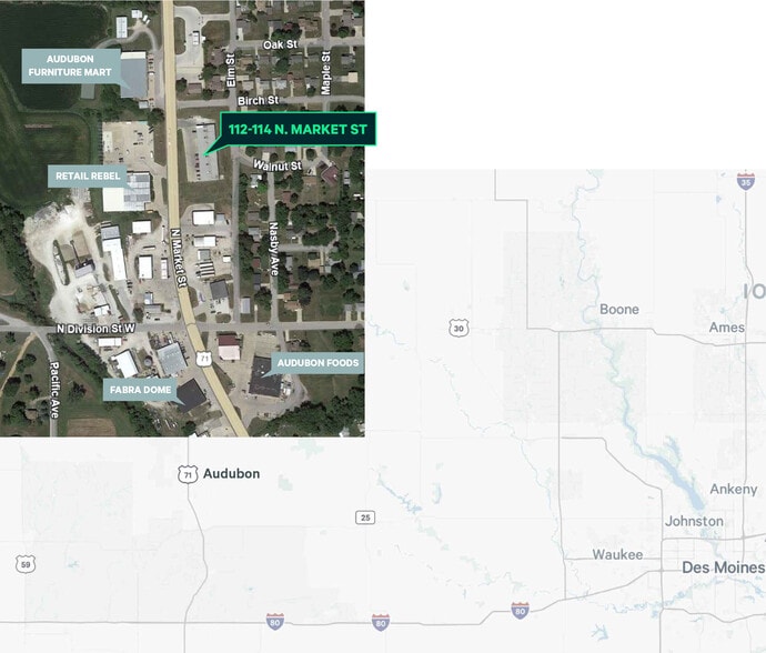 112-120 N Market St, Audubon, IA for sale - Building Photo - Image 2 of 2