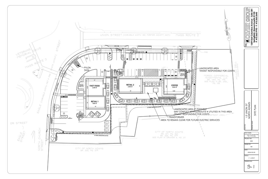 12 Union St, North Adams, MA for lease - Site Plan - Image 2 of 4