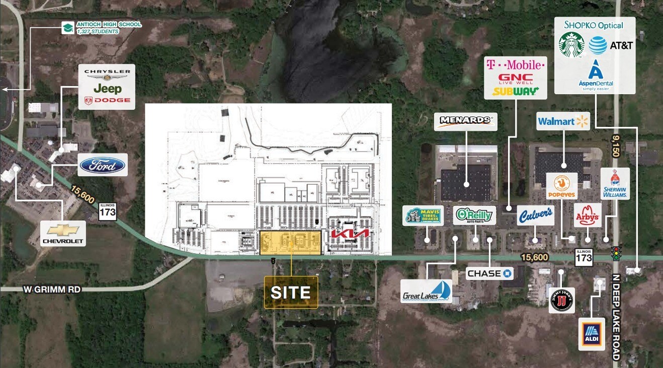 Route 173 & N Lincoln Ave, Antioch, IL for lease Building Photo- Image 1 of 3