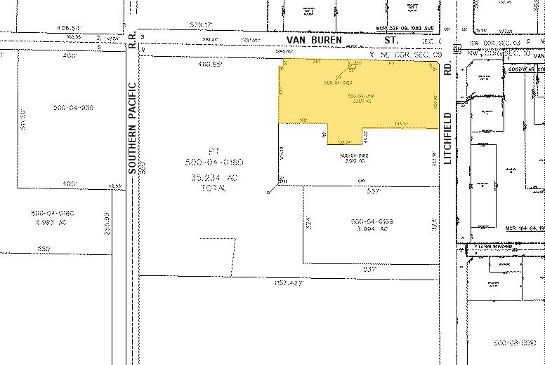 250 N Litchfield Rd, Goodyear, AZ for lease - Plat Map - Image 2 of 12