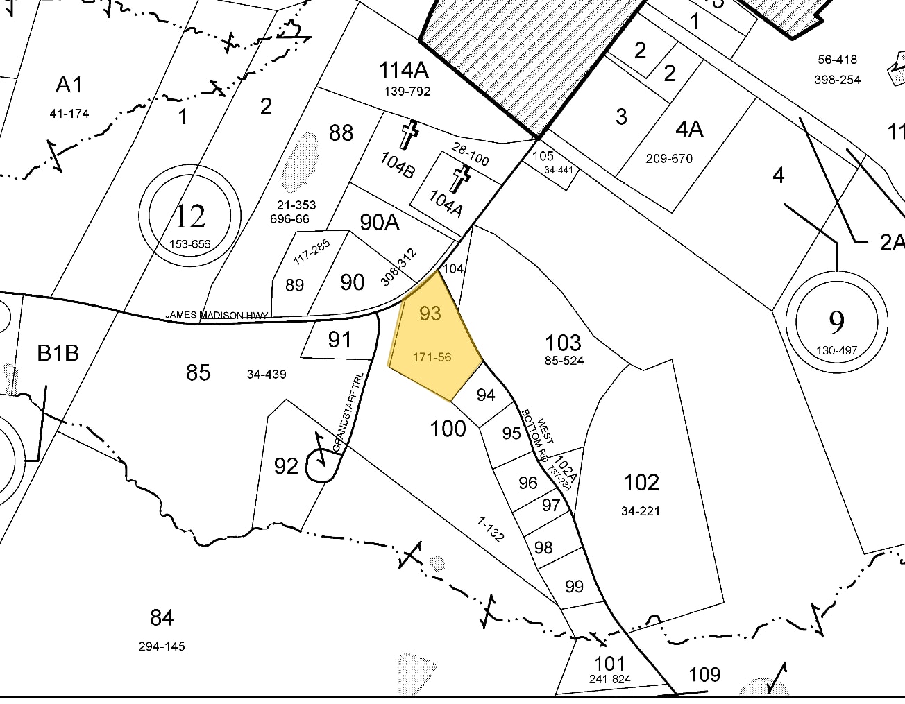 4064 James Madison Hwy, Fork Union, VA for sale Plat Map- Image 1 of 2