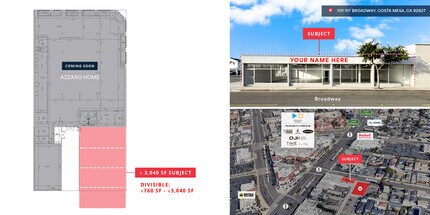 111-117 Broadway, Costa Mesa, CA for lease Interior Photo- Image 1 of 1