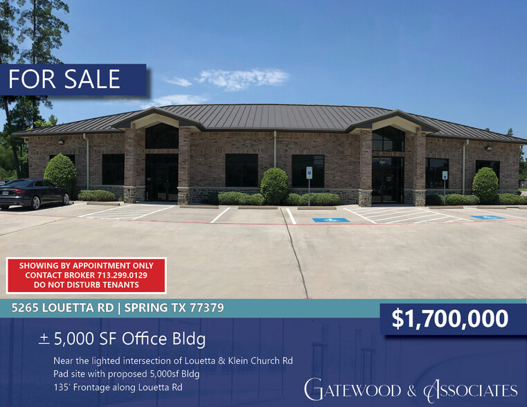 5265 Louetta Rd, Spring, TX for sale - Building Photo - Image 1 of 10