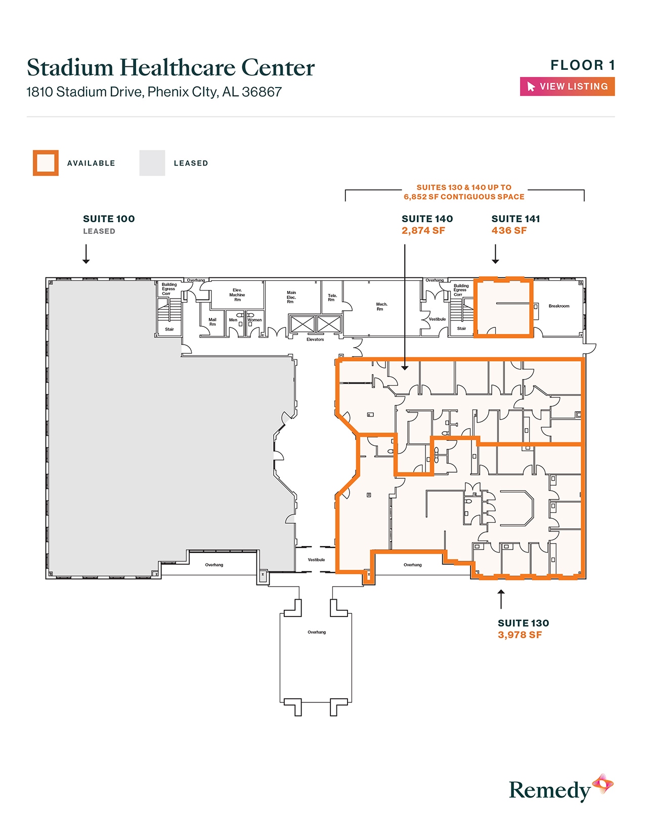 1810 Stadium Dr, Phenix City, AL for lease Floor Plan- Image 1 of 1