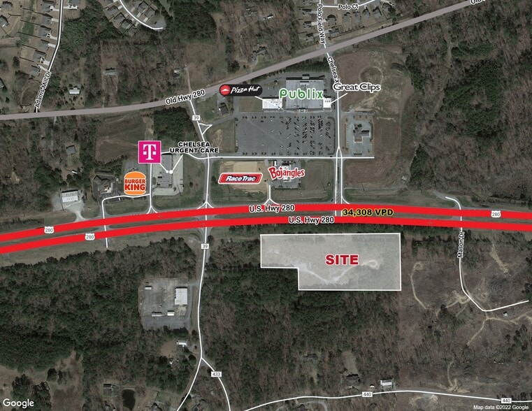 HWY 280 and County Road 39, Chelsea, AL for sale - Building Photo - Image 1 of 1