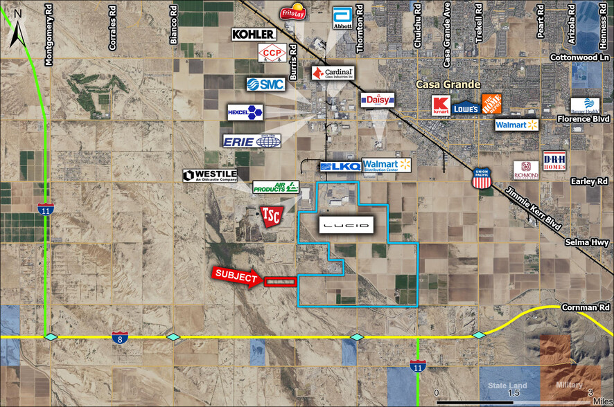 N of NWC Burris Road and Cornman Road, Casa Grande, AZ for sale - Primary Photo - Image 1 of 3