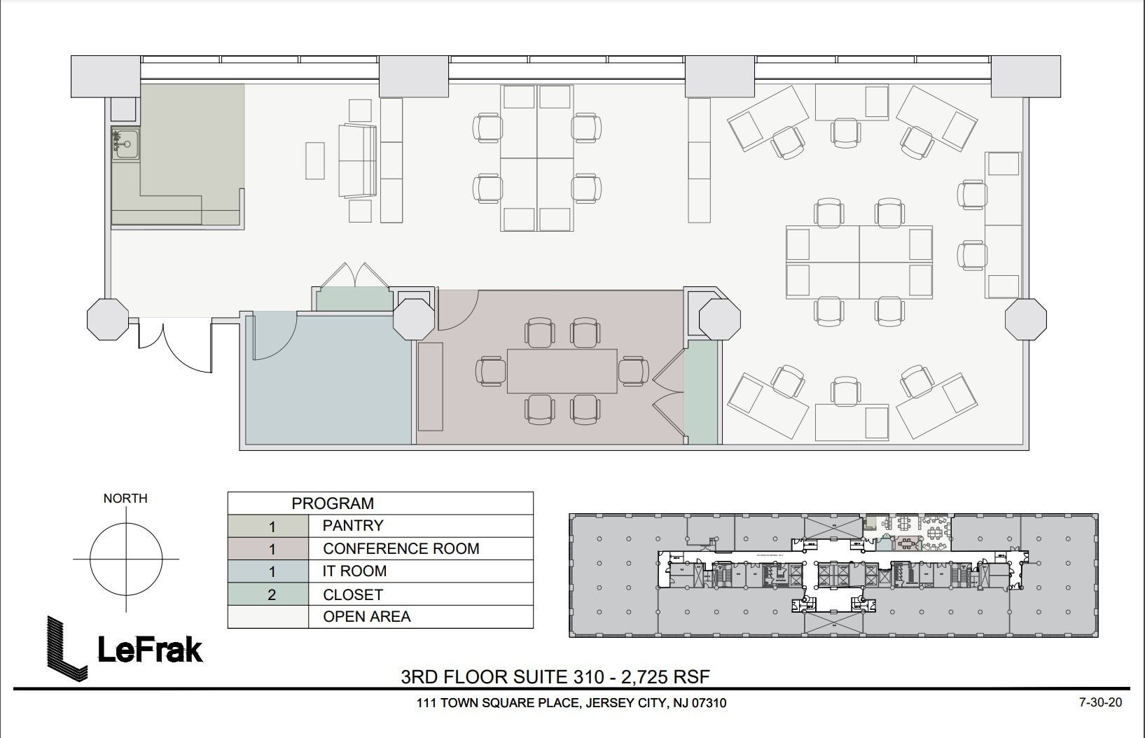111 Town Square Pl, Jersey City, NJ for lease Floor Plan- Image 1 of 1