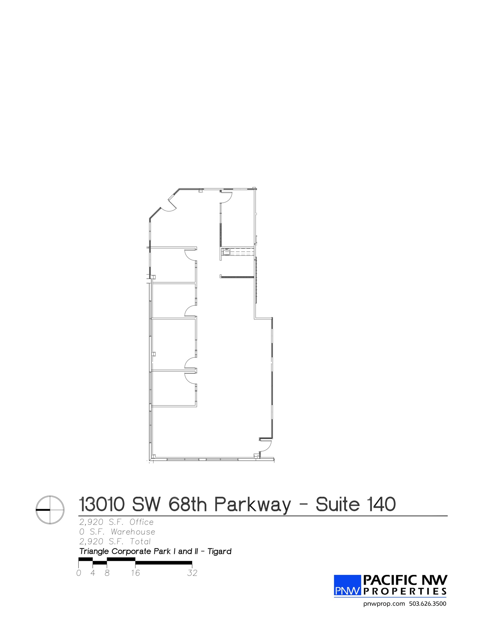 13010 SW 68th Pky, Tigard, OR for lease Site Plan- Image 1 of 1