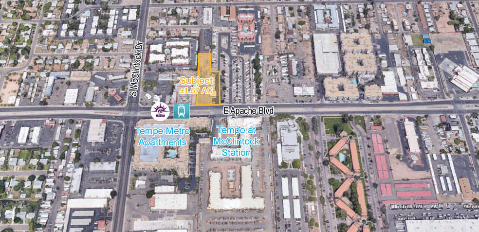 1820 E Apache Blvd, Tempe, AZ for sale - Aerial - Image 1 of 1