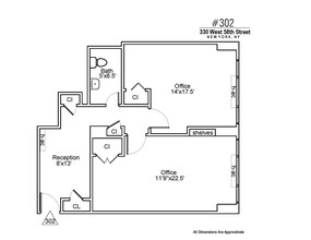 315 W 57th St, New York, NY for lease Floor Plan- Image 1 of 2