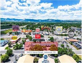 3443 S Vance St, Lakewood, CO - aerial  map view - Image1