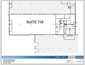 11205 Ch de la Côte-de-Liesse, Dorval, QC for lease Floor Plan- Image 1 of 1