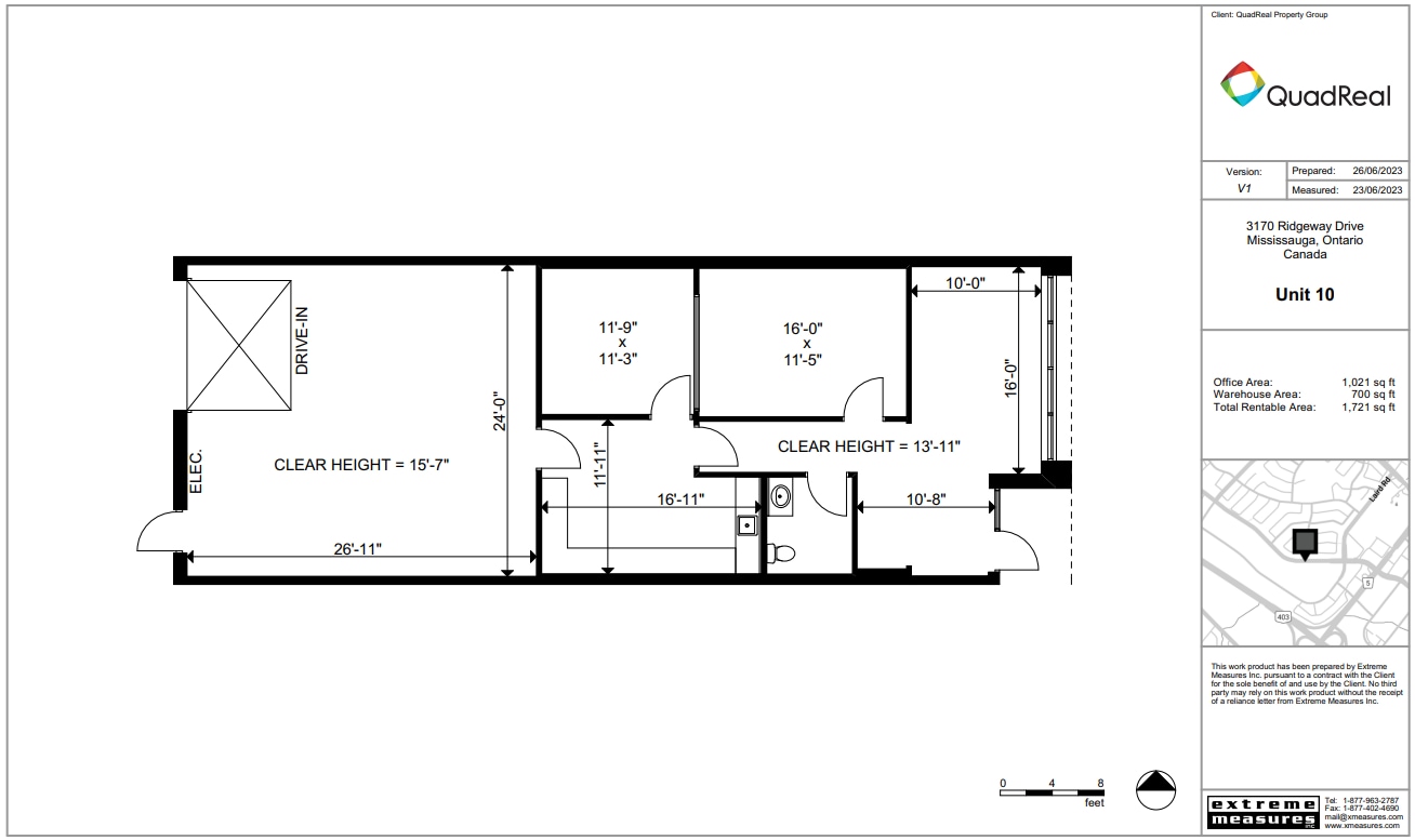 4181 Sladeview Cres, Mississauga, ON for lease Floor Plan- Image 1 of 1