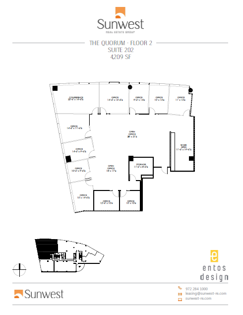 14850 Quorum Dr, Dallas, TX for lease Floor Plan- Image 1 of 2