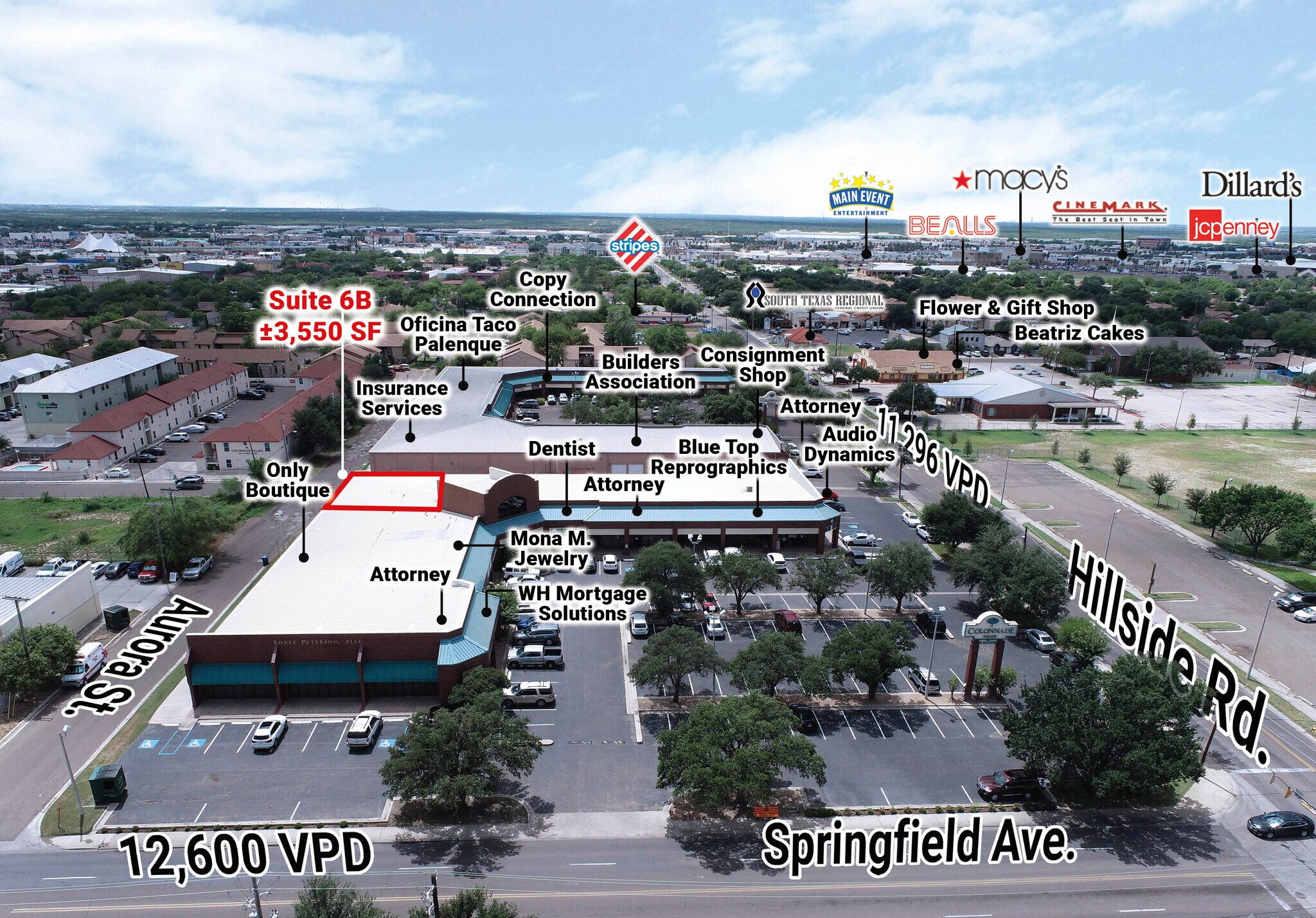 101 W Hillside Rd, Laredo, TX for sale Aerial- Image 1 of 1