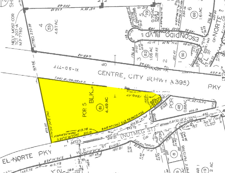 302-362 W El Norte Pky, Escondido, CA for lease - Plat Map - Image 2 of 12