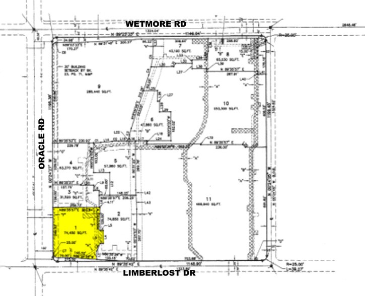 4220 N Oracle Rd, Tucson, AZ for lease - Plat Map - Image 2 of 7