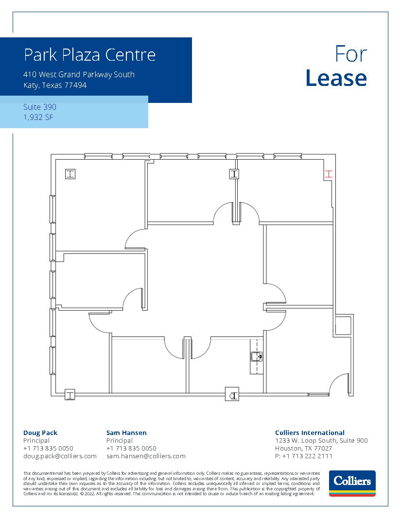 410 W Grand Pky S, Katy, TX for lease Floor Plan- Image 1 of 1