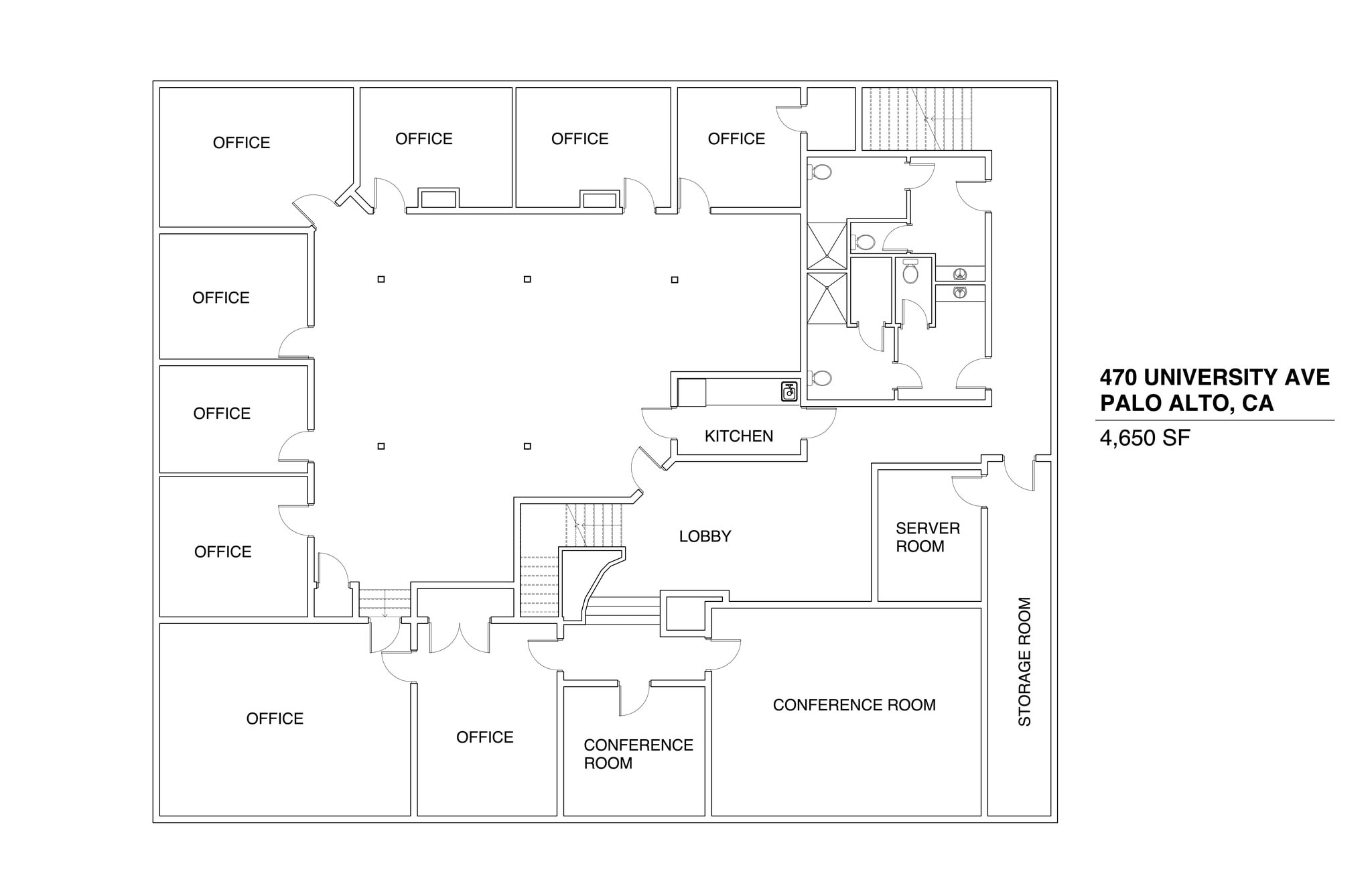 460-476 University Ave, Palo Alto, CA for lease Site Plan- Image 1 of 16