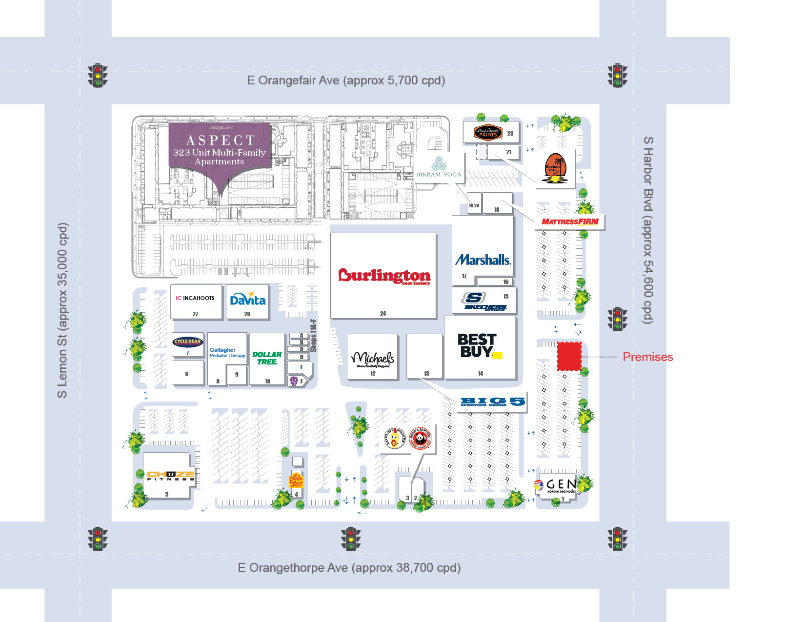 1440 S Harbor Blvd, Fullerton, CA for lease Site Plan- Image 1 of 2