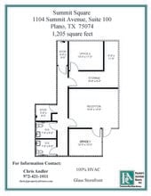 1104 Summit Ave, Plano, TX for lease Floor Plan- Image 1 of 1
