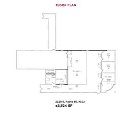 2200 E Route 66, Glendora, CA for lease Floor Plan- Image 1 of 1