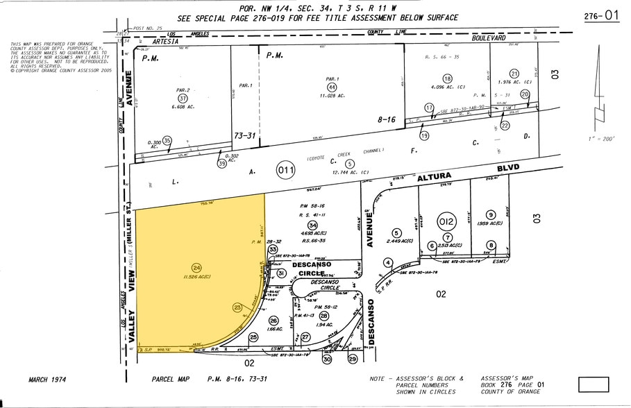 6300-6340 Valley View St, Buena Park, CA for lease - Plat Map - Image 2 of 9
