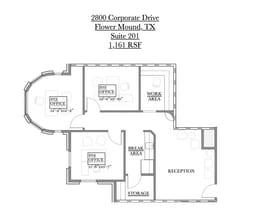 2800 Corporate Dr, Flower Mound, TX for lease Floor Plan- Image 1 of 1