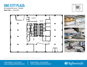 421 Fayetteville St, Raleigh, NC for lease Floor Plan- Image 1 of 2