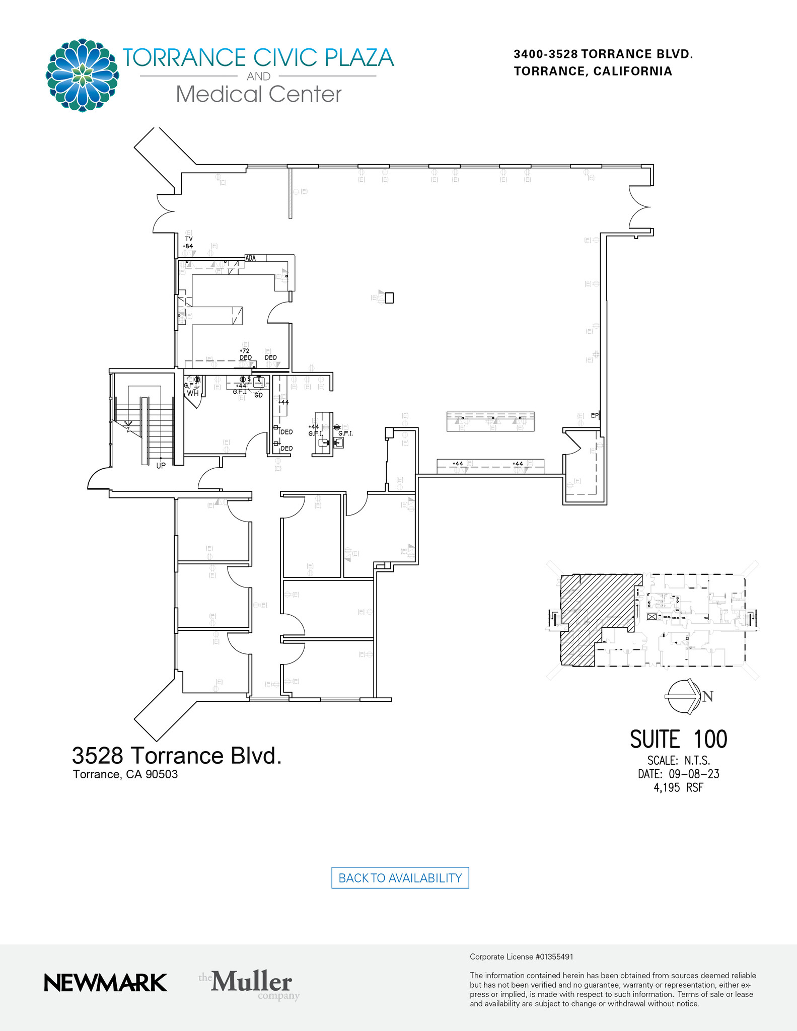 3400 Torrance Blvd, Torrance, CA for lease Floor Plan- Image 1 of 1