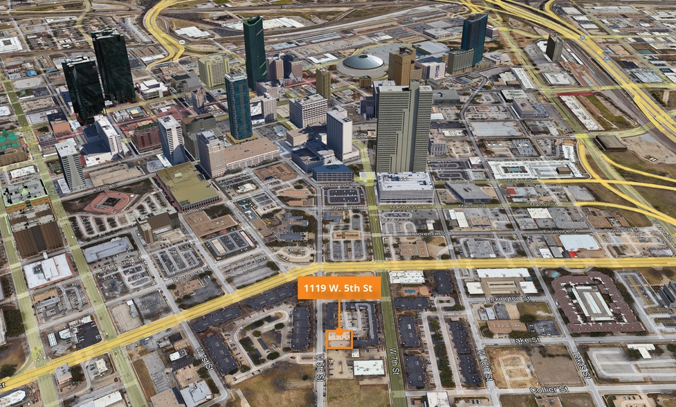 1119 W 5th St, Fort Worth, TX for sale - Aerial - Image 3 of 3