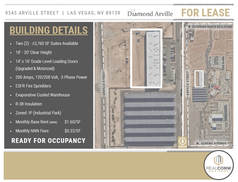 9545 Arville St, Las Vegas, NV for lease - Building Photo - Image 2 of 7