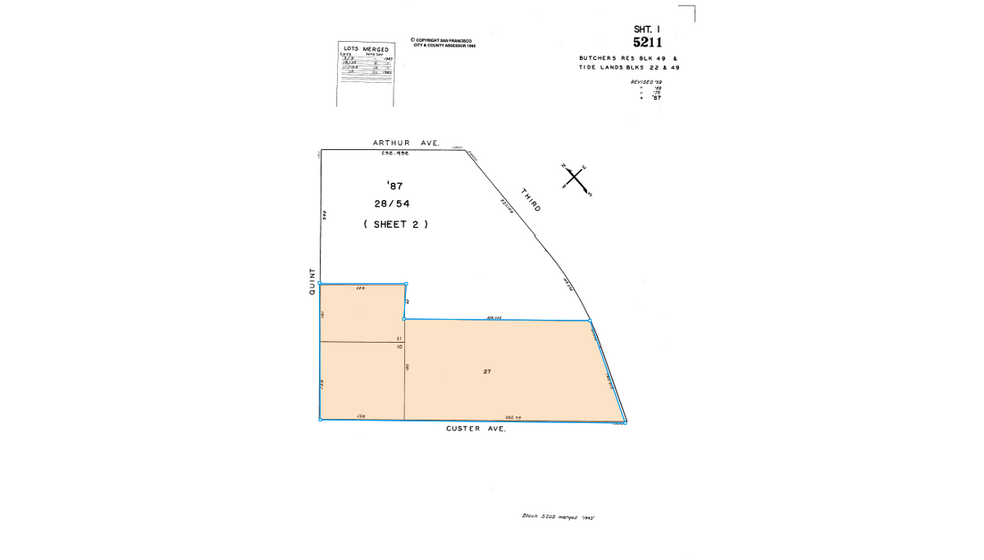 3550 3rd St, San Francisco, CA for lease - Plat Map - Image 3 of 3