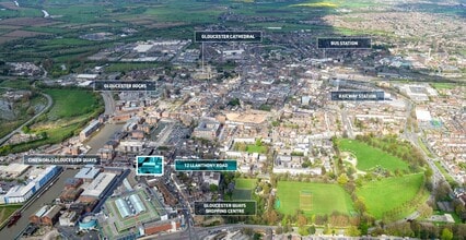 12 Llanthony Rd, Gloucester, GLS - AERIAL map view