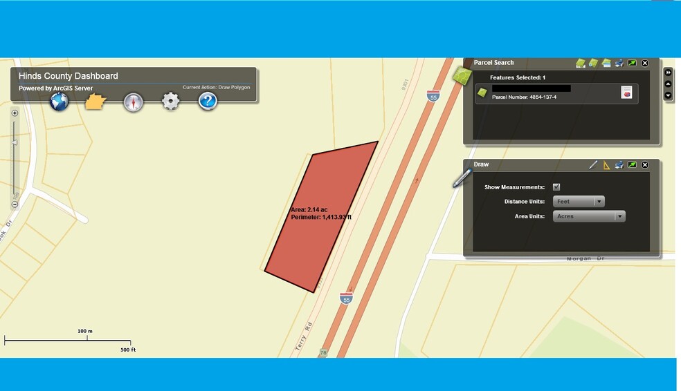 106 I55 SOUTH W FRONTAGE RD S, Terry, MS for sale - Plat Map - Image 2 of 4