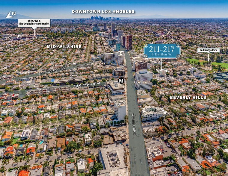 211 S Hamilton Dr, Beverly Hills, CA for sale - Aerial - Image 2 of 6